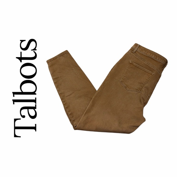 Talbots Pants - Talbots Women’s Plus Size 16 Brown Jeggings / Jeans Denim Like Skinny Pants